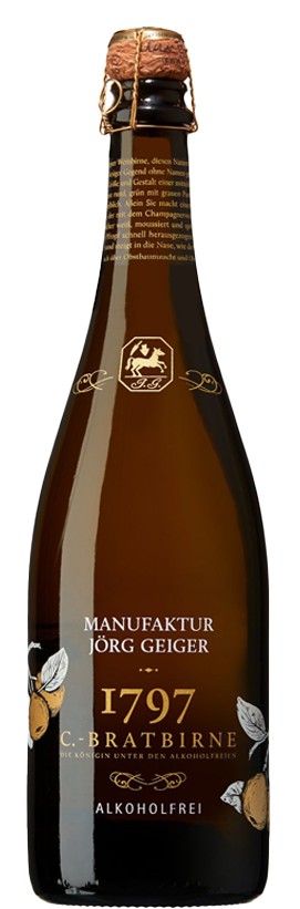 Champagner Bratbirne Birnenschaumwein alkoholfrei
