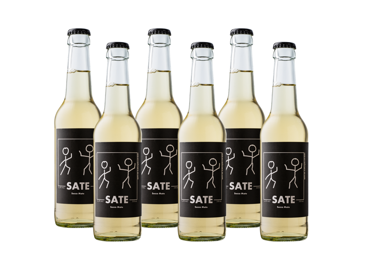 6x SATE - 50% Chardonnay Secco 50% Mate Tee 0,33l