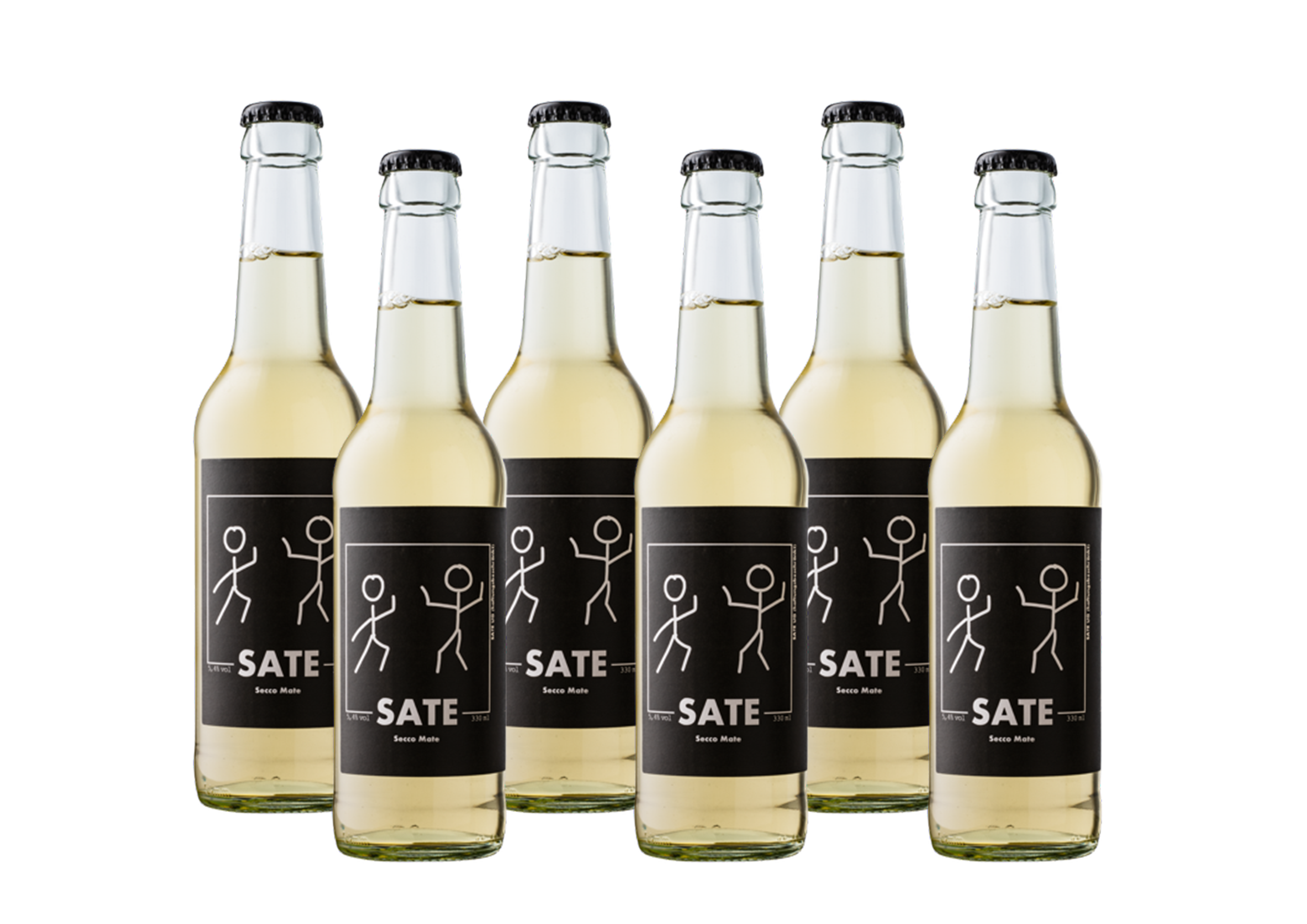 6x SATE - 50% Chardonnay Secco 50% Mate Tee 0,33l